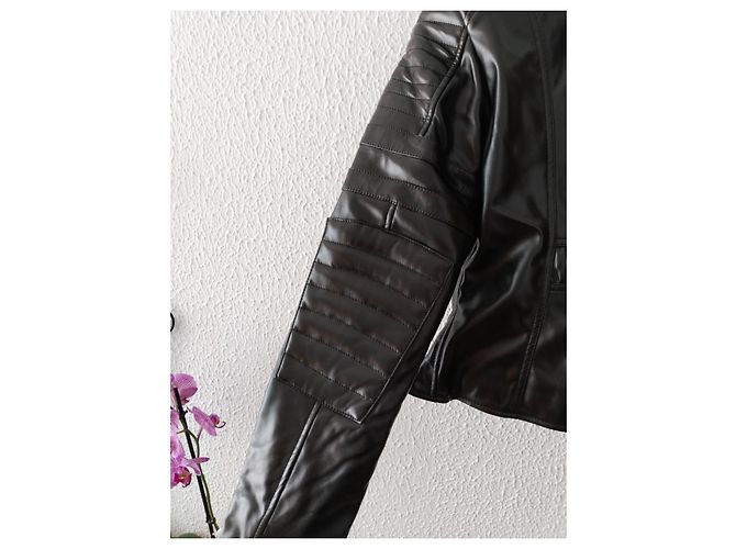 Diesel Faux Fur Jacket Black - view 2