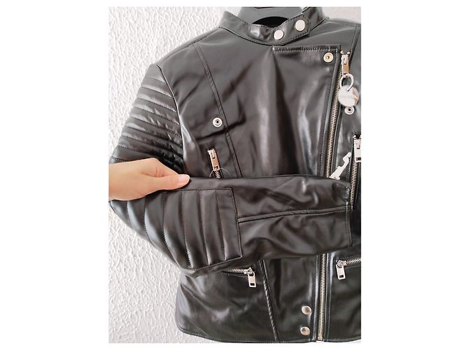 Diesel Faux Fur Jacket Black - view 5