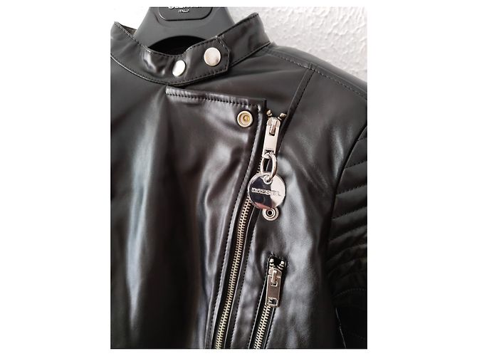 Diesel Faux Fur Jacket Black - view 6