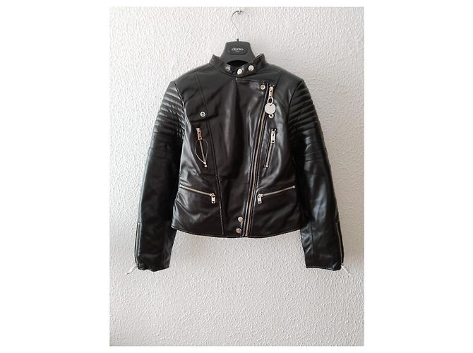 Diesel Faux Fur Jacket Black - view 7