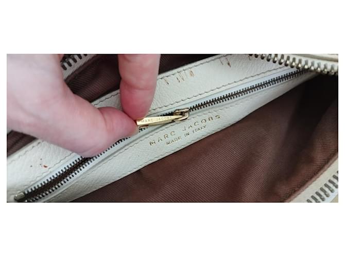 Borsa Marc Jacobs in pelle beige - vista 3