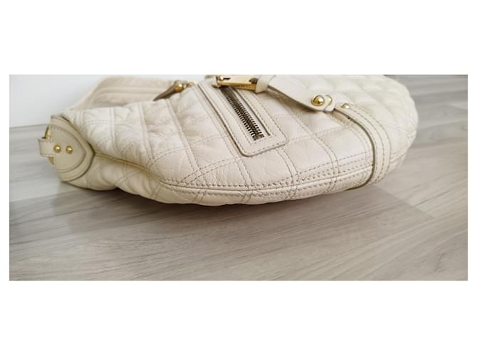 Borsa Marc Jacobs in pelle beige - vista 7