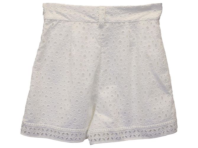 Autre Marque Charo Ruiz Ibiza 3-Peça Conjunto de Terno Broderie Anglaise em Algodão Branco - vista 10