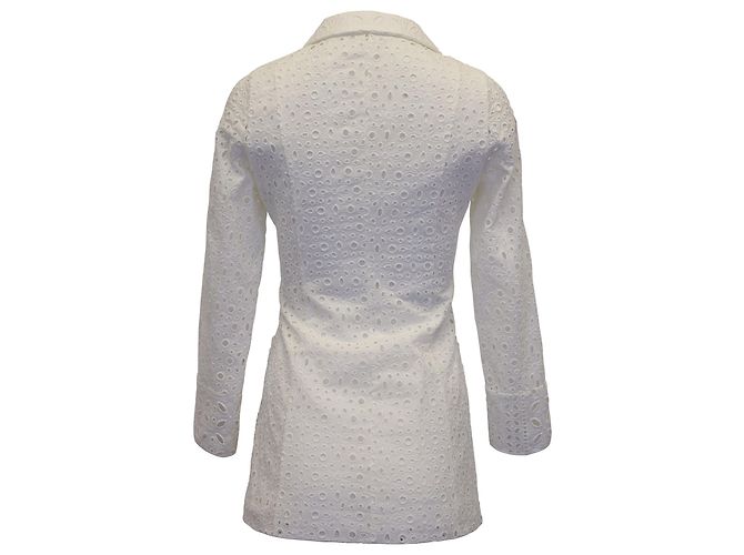 Autre Marque Charo Ruiz Ibiza 3-Peça Conjunto de Terno Broderie Anglaise em Algodão Branco - vista 8