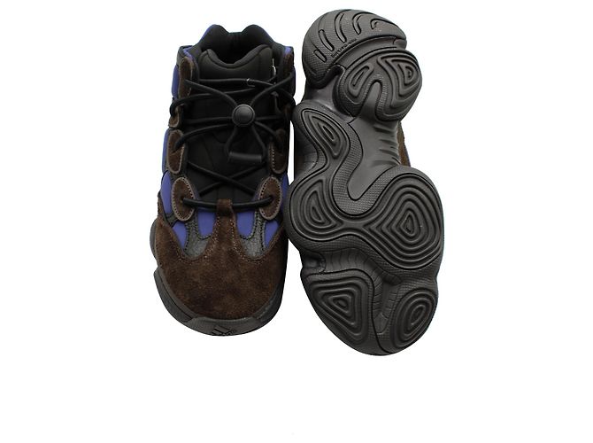 Sneakers Yeezy 500 High in Tyrian Multicolor Synthetic Multicolore - vista 5