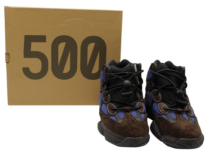Sneakers Yeezy 500 High in Tyrian Multicolor Synthetic Multicolore - vista 8
