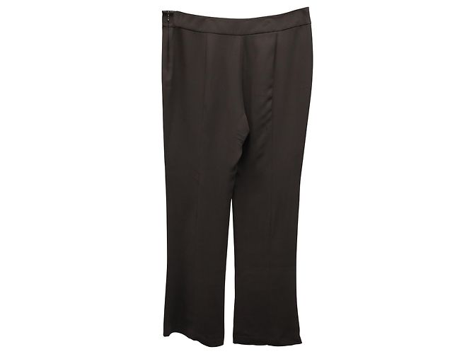 Giorgio Armani Conjunto de Terno Abotoado em Viscose de Poliéster Marrom - vista 10