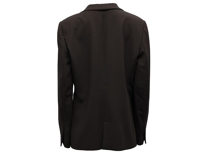 Giorgio Armani Conjunto de Terno Abotoado em Viscose de Poliéster Marrom - vista 6