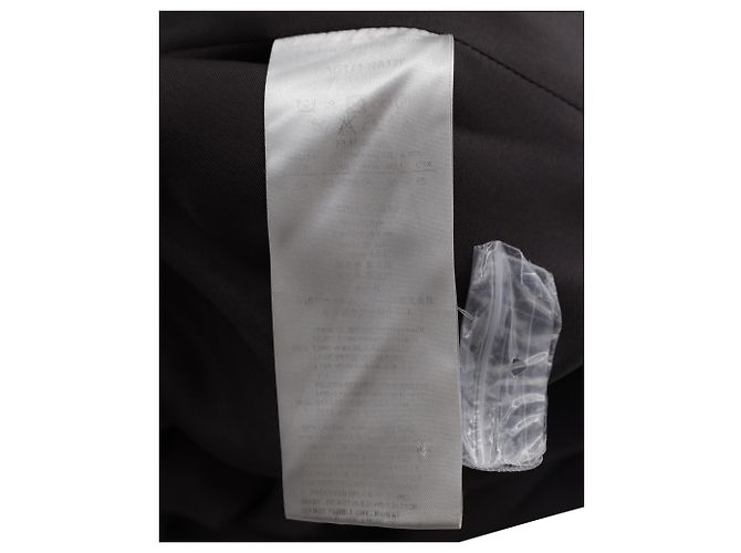 Giorgio Armani Conjunto de Terno Abotoado em Viscose de Poliéster Marrom - vista 8