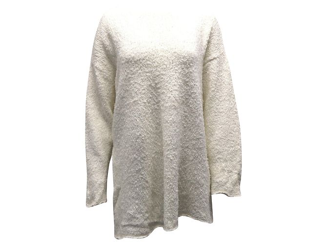 Übergroßer Pullover von Marques Almeida aus cremefarbenem Leinen - Ansicht 2