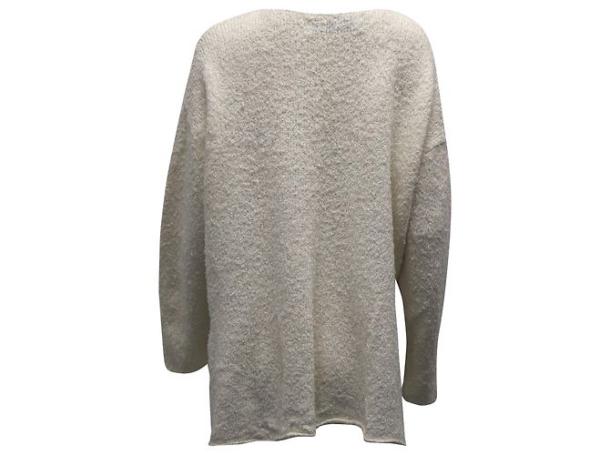Übergroßer Pullover von Marques Almeida aus cremefarbenem Leinen - Ansicht 4