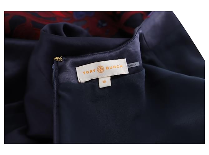 Tory Burch Tia bestickte Bluse aus schwarzem Polyester - Ansicht 4