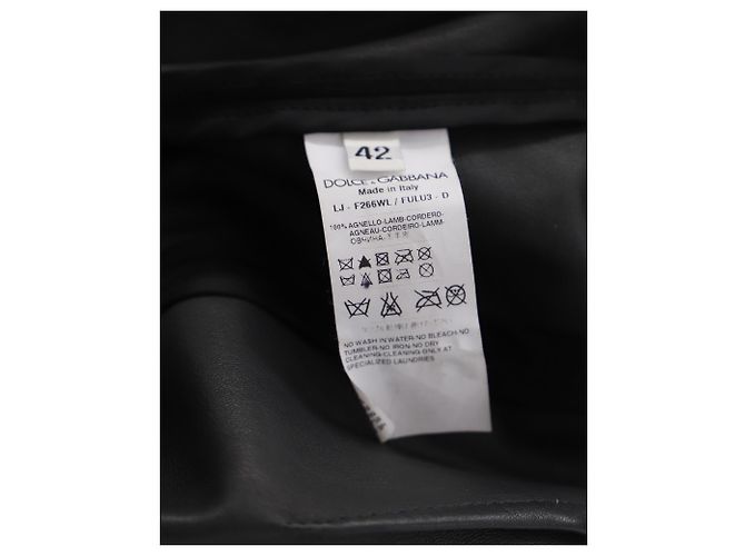 Dolce & Gabbana Schößchen-Blazer aus schwarzem Wildleder - Ansicht 5