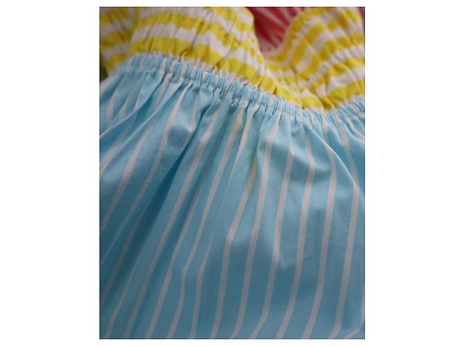 Mini abito Staud Topsail a righe colorblock in cotone multicolor - vista 8