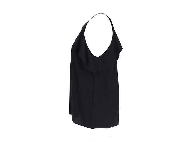 Zimmermann Ruffled Blouse in Black Silk - view 2