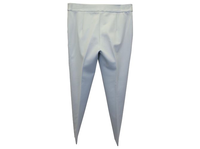 Max Mara Cropped Trousers in Mint Viscose Green - view 2