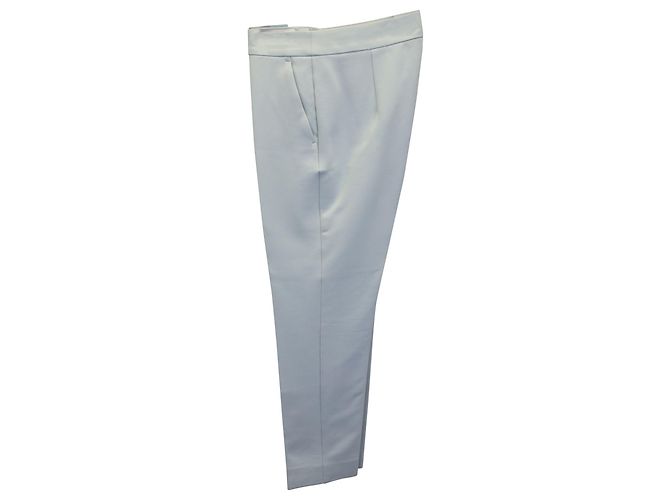 Max Mara Cropped Trousers in Mint Viscose Green - view 3