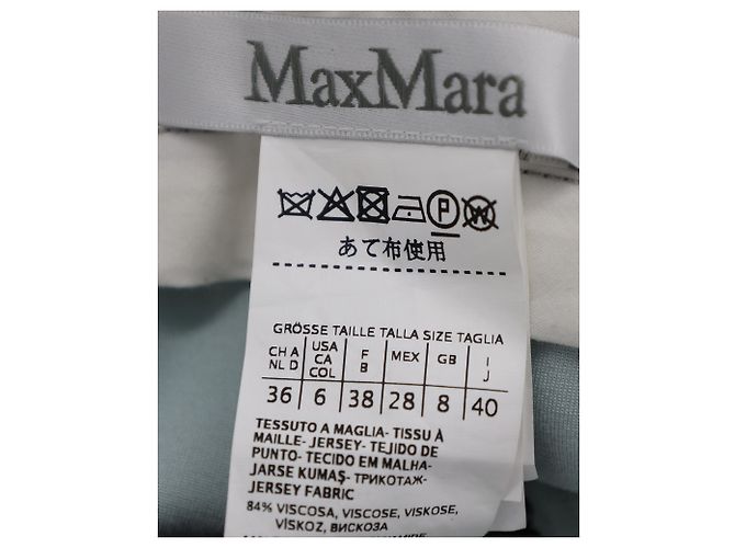 Max Mara Cropped Trousers in Mint Viscose Green - view 5