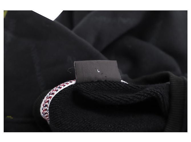 Emporio Armani Logo-Sweatshirt aus schwarzer Baumwolle - Ansicht 4