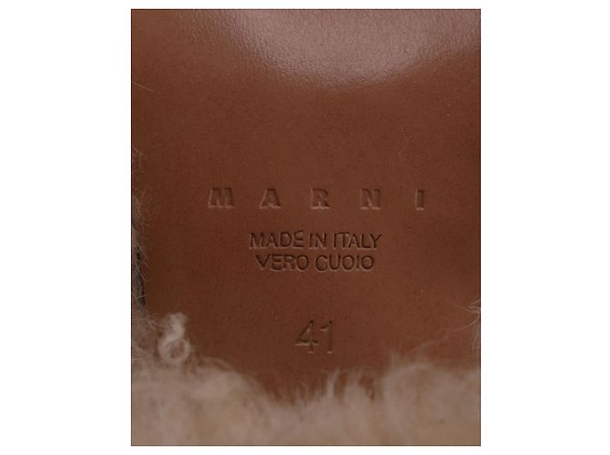 Marni Décolleté Slingback in Shearling Multicolor - vista 8