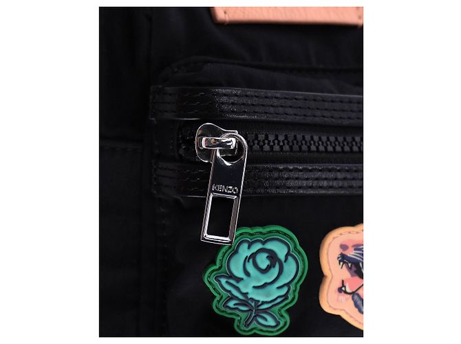 Kenzo Go Upperrs Mini-Rucksack aus schwarzem Nylon - Ansicht 10