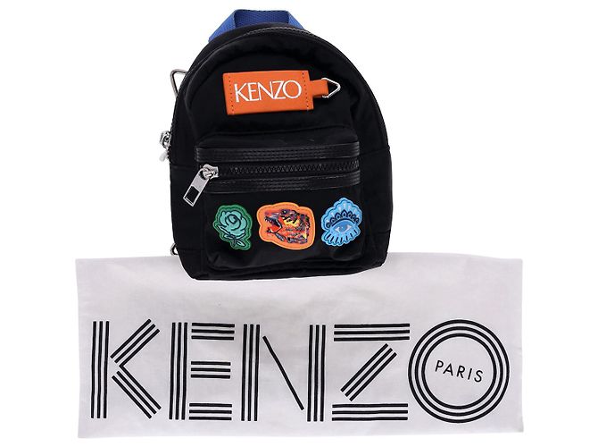 Kenzo Go Upperrs Mini-Rucksack aus schwarzem Nylon - Ansicht 15