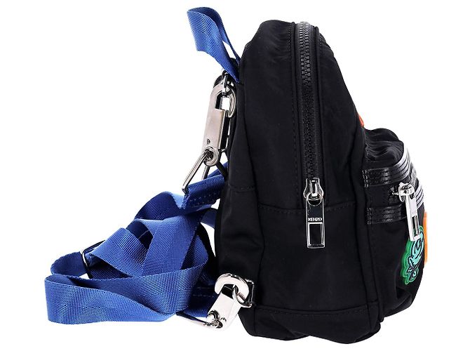 Kenzo Go Upperrs Mini-Rucksack aus schwarzem Nylon - Ansicht 4