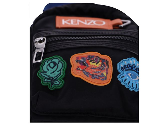 Kenzo Go Upperrs Mini-Rucksack aus schwarzem Nylon - Ansicht 8