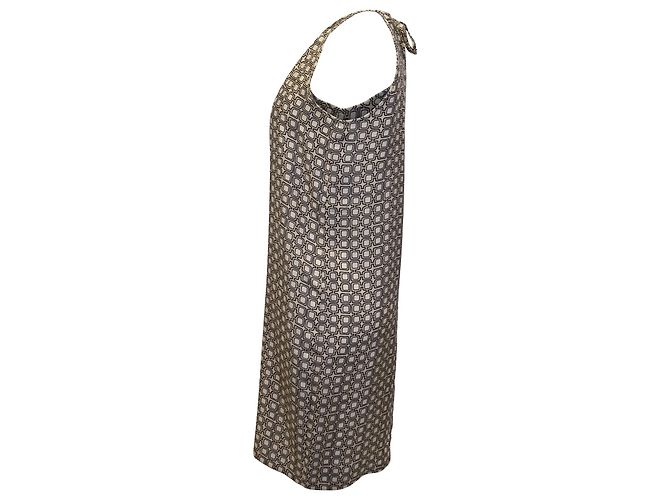 Autre Marque Vestido estampado 'S Max Mara en seda beige - vista 2
