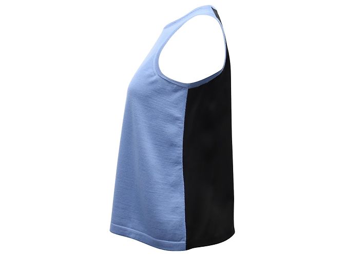 Canotta Bicolore Haider Ackermann in Lana Blu - vista 2