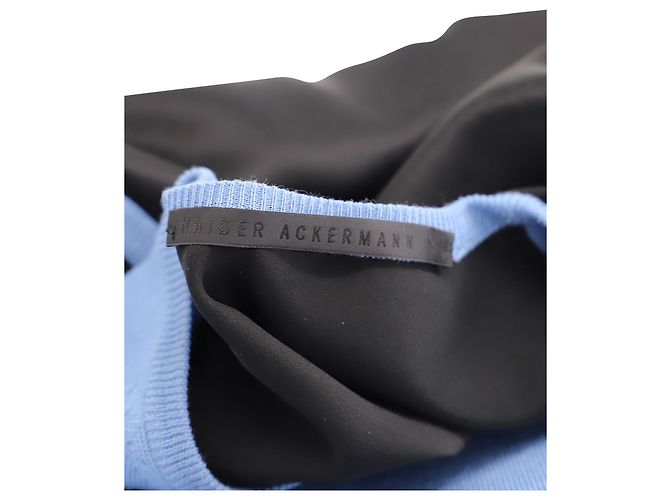 Canotta Bicolore Haider Ackermann in Lana Blu - vista 4