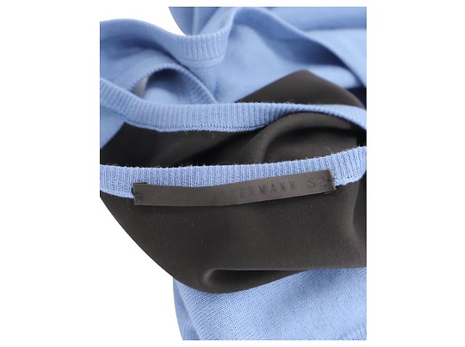 Canotta Bicolore Haider Ackermann in Lana Blu - vista 5