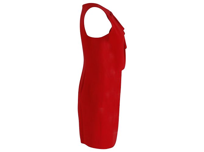 Moschino Cheap And Chic Rüschenkleid aus rotem Polyethylen - Ansicht 2