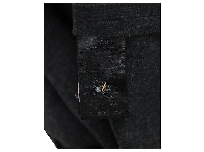 Ba&Sh-Top mit Spitzenbesatz aus grauem Polyester - vista 5