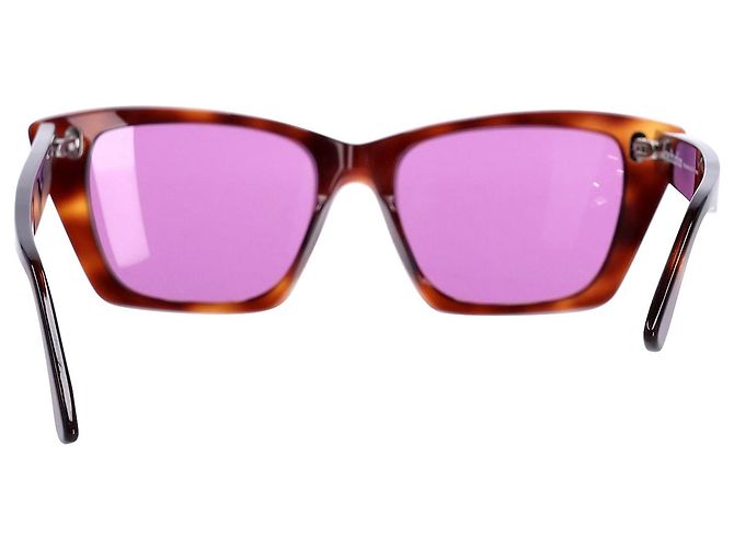 Gafas de sol estilo ojo de gato Ingrid de Acne Studios en acetato con estampado marrón - vista 5