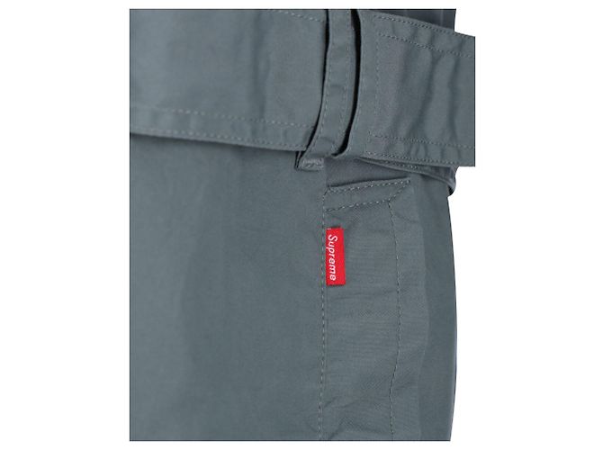 Gabardina con cinturón Supreme Black Death (SS16) EN ALGODÓN VERDE - vista 5