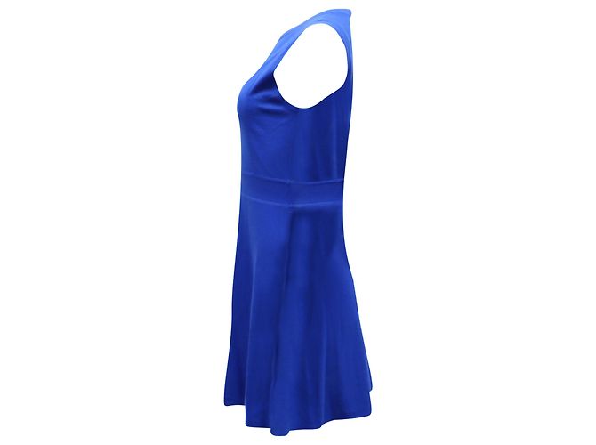 Minivestido sin mangas Theory de lana azul - vista 2