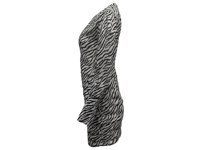 MINIVESTIDO Maje Ribane Zebra Print en Viscosa Animal Print Impresión de pitón - vista 2