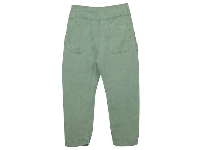Pantalones cargo de lino verde con bolsillo fruncido Etoile de Isabel Marant - vista 2