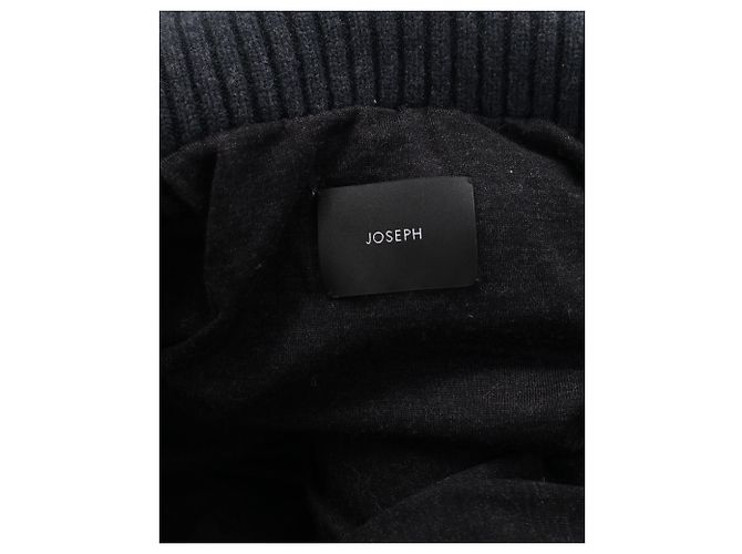 Chaqueta corta acolchada Joseph de lana merino azul marino - vista 3