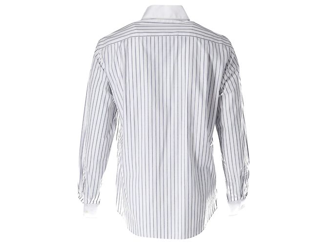 Camicia Button Down a righe Vivienne Westwood in cotone bianco - vista 3