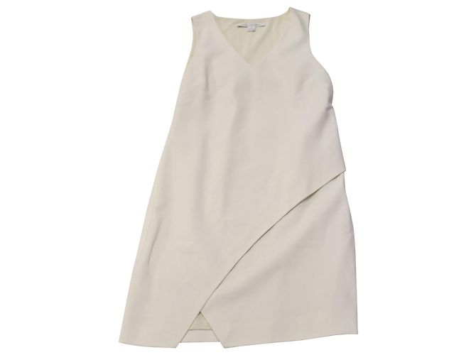 Vestido asimétrico de viscosa blanca de Diane Von Furstenberg Blanco - vista 3