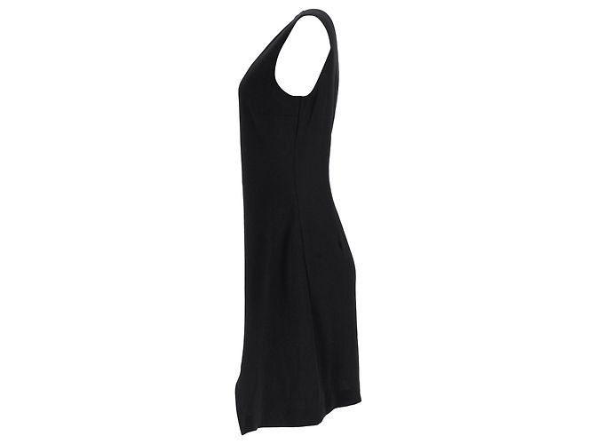 Ärmelloses Etuikleid von Iris & Ink aus schwarzem Polyester - Ansicht 3