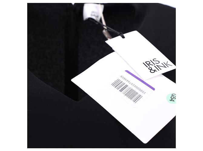 Ärmelloses Etuikleid von Iris & Ink aus schwarzem Polyester - Ansicht 4