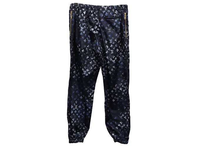 Jogginghose mit Louis Vuitton Mahina-Monogramm aus blauem Polyamid - Ansicht 2