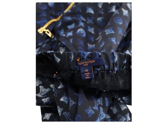 Jogginghose mit Louis Vuitton Mahina-Monogramm aus blauem Polyamid - Ansicht 3