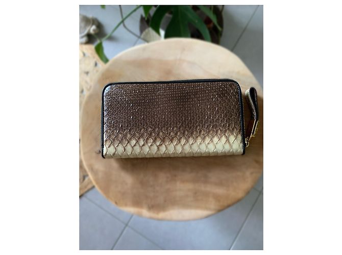 Cartera larga con cremallera LANVIN Python - vista 4