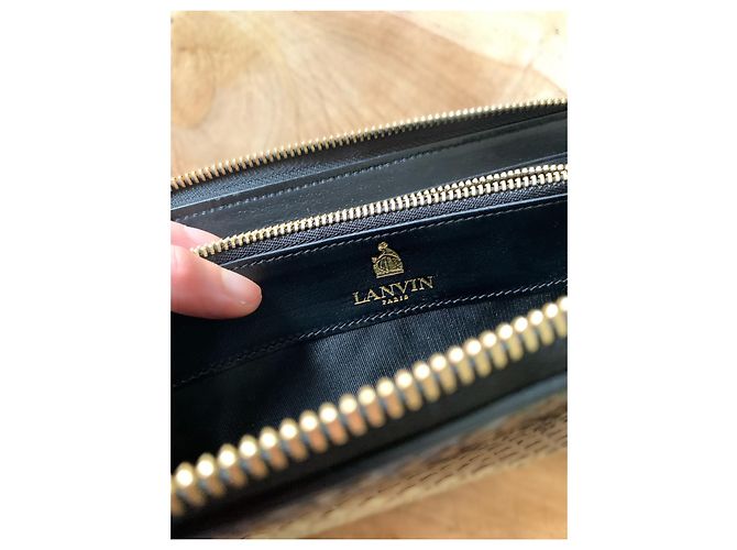 Cartera larga con cremallera LANVIN Python - vista 7