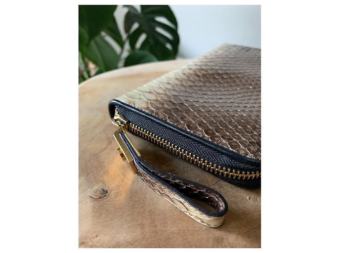 Cartera larga con cremallera LANVIN Python - vista 9