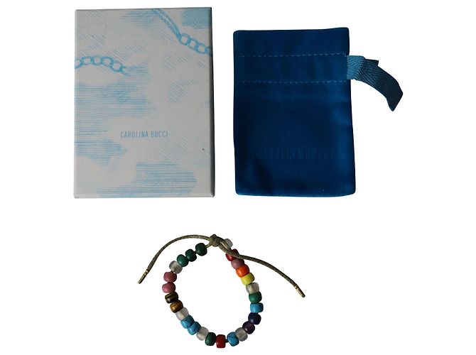 Bracciale Carolina Bucci Forte Arcobaleno in Perle di Pietra Multicolore - vista 12